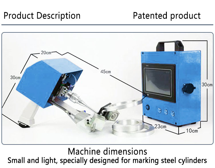 Pneumatic Cylinder Marking Machine - Horizontal and Vertical Type - Zixu