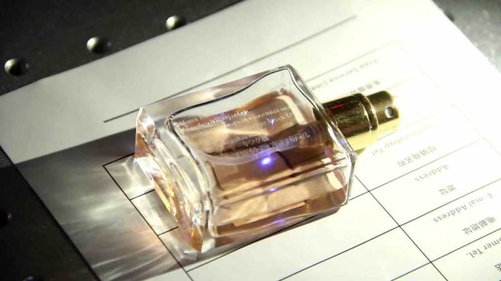 Perfume bottle laser marking