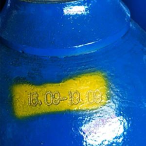 Amostras de marcação por ponto de cilindro de gás 11