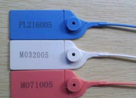 Plastic marking sample