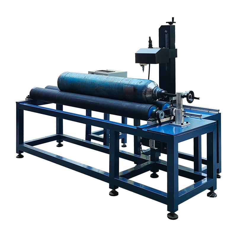 Desktop pneumatic gas cylinder horizontal / vertical rotary marking machine 4