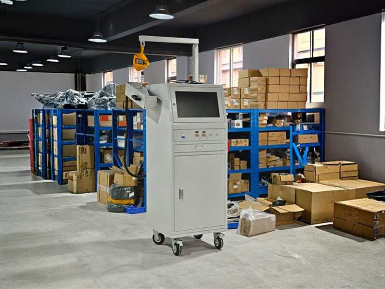 Crane Type Fiber Laser Marking Machine for CRRC Rail Wheels Automatic Production Line