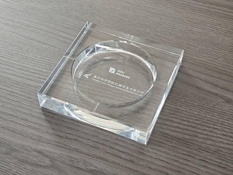 glass ashtrays marking sample
