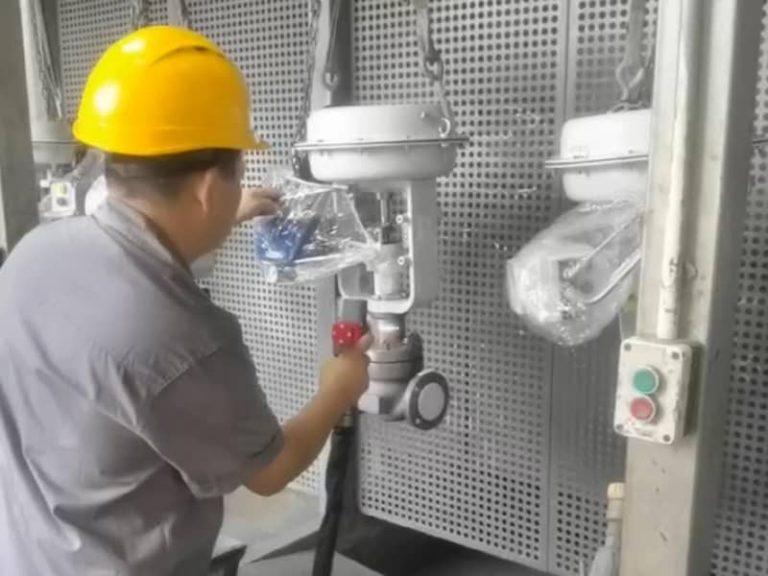 100W Pulsed Laser Cleaning Vavles On-site from Our Local Flange and Vavle Manufacturing Customer