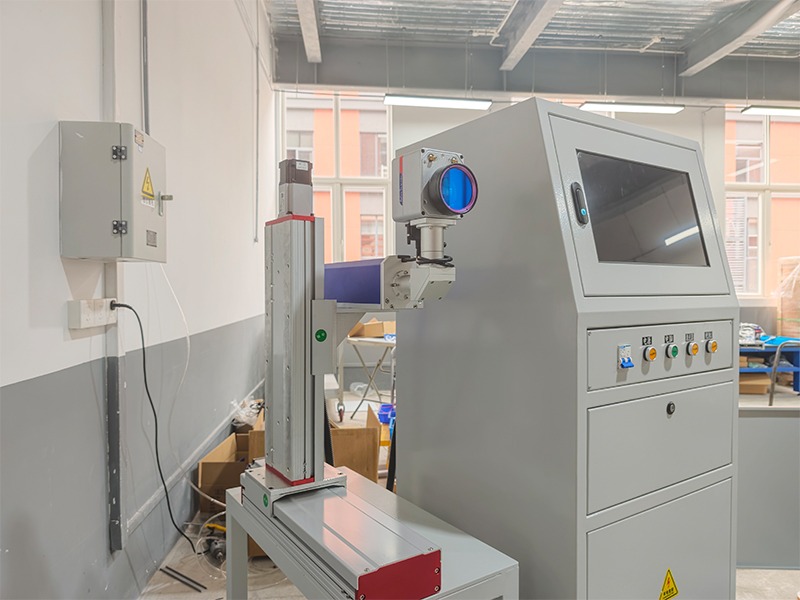 laser marking process on an automated production line