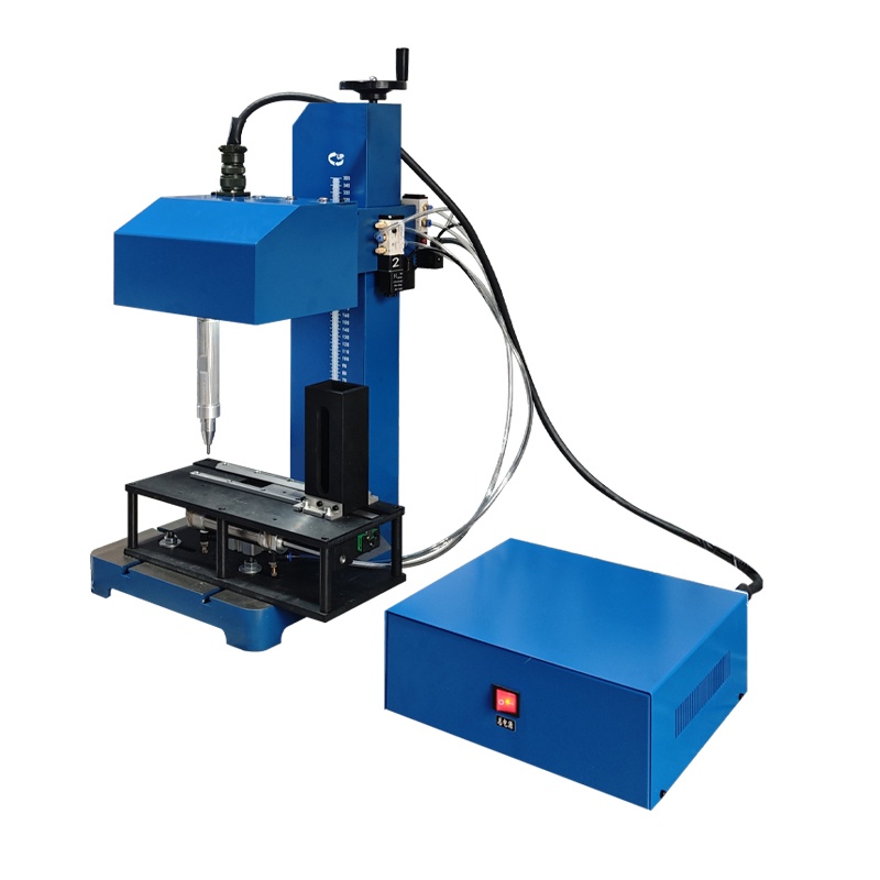 Desktop Automatic Loading Steel Bar Rod Pneumatic Dot Peen Side Marking Machine