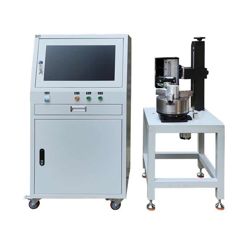 Split Flange Dot Peen Horizontal Rotary Marking Machine