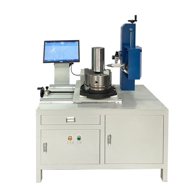 Small Flanges Dot Peen Horizontal Rotary Marking Machine