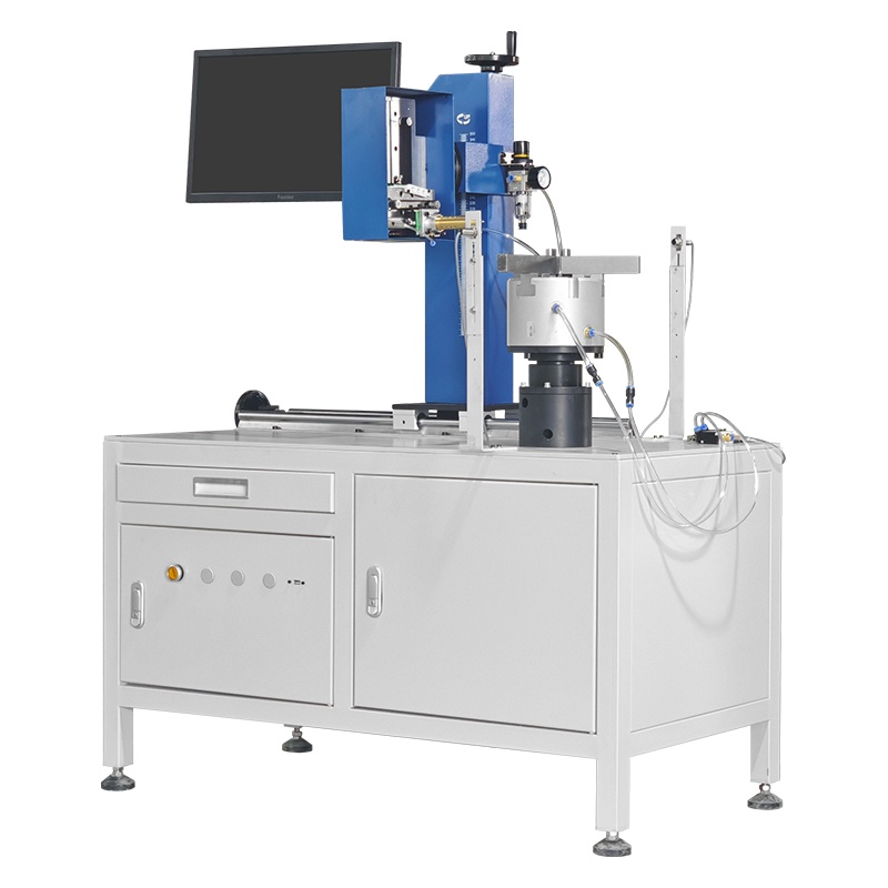 Flange Marking Machine with Automatic Cylinder Clamp and Photoelectric Sensor