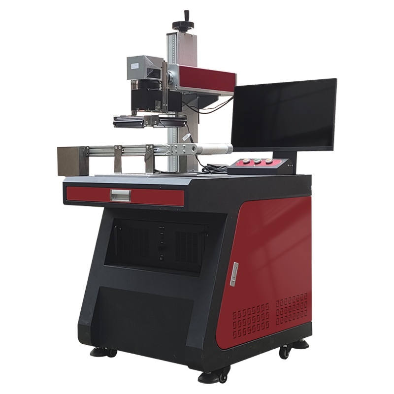 Visual Positioning Inline MOPA Fiber Laser Marking Machine