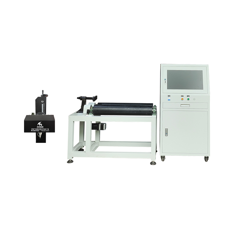 Inline Split Cylinder Dot Peen Horizontal Rotary Marking Machine