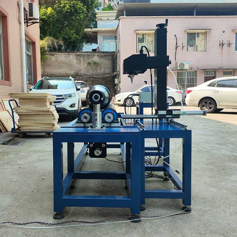 Inline Split Cylinder Dot Peen Marker Machine with Moving Modules