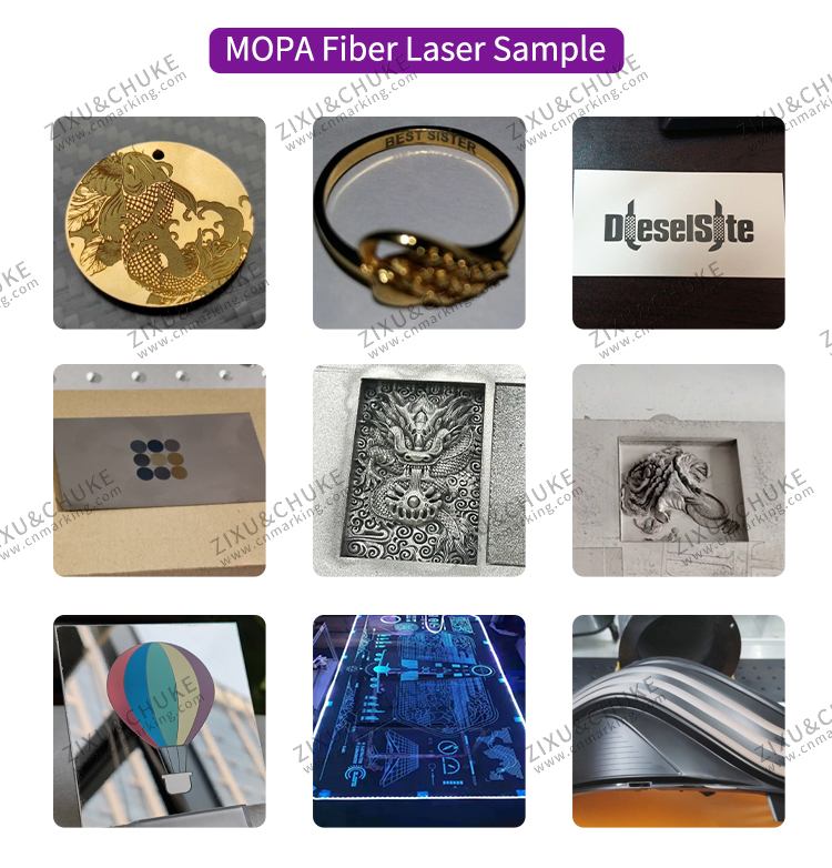 Automatic Nameplate MOPA Fiber Laser Marking Machine