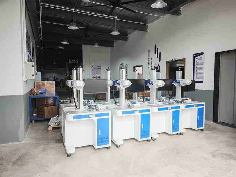 A Batch of 8 Units of 50W MOPA Fiber Laser Marking Machines Shipped Today