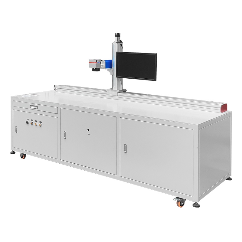 MOPA Fiber Laser Marking Machine with Moving Module