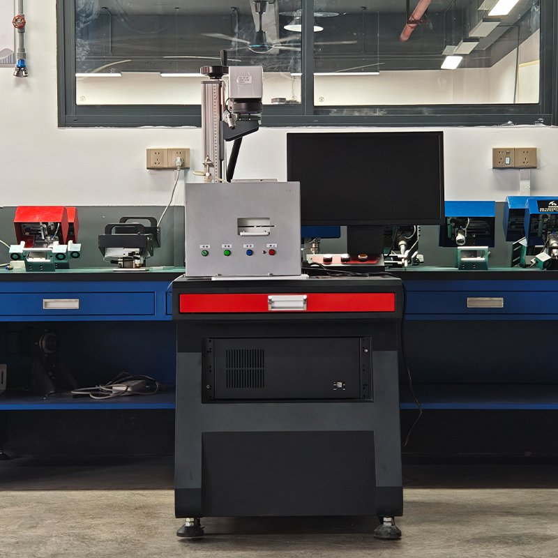 Automatic Nameplate MOPA Fiber Laser Marking Machine