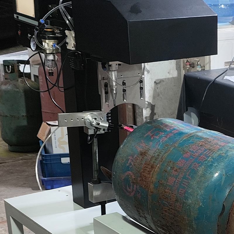 LNG Cylinder Dot Peen Marker Machine