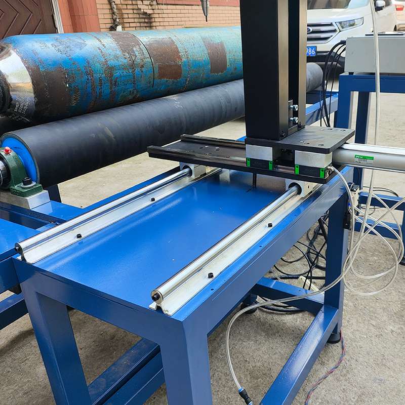 Inline Split Cylinder Dot Peen Engraver with Moving Modules
