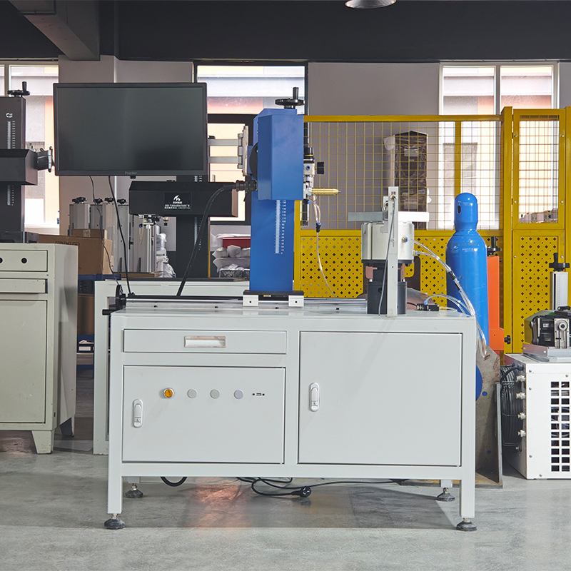 Flange Marker with Automatic Cylinder Clamp and Photoelectric Sensor