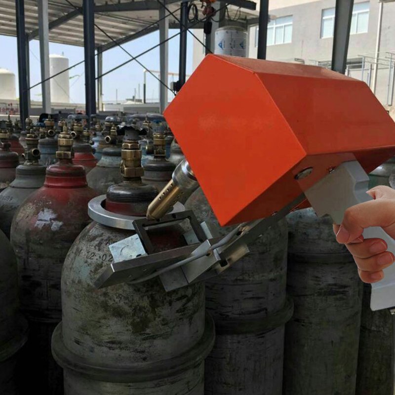 Handheld Pneumatic Dot Peen Gas Cylinder Marking Machine pic