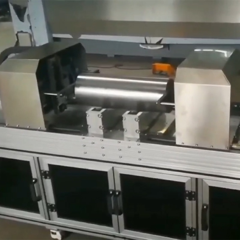 Rotogravure Printing Roller Both Sides Dot Peen Marking Machine