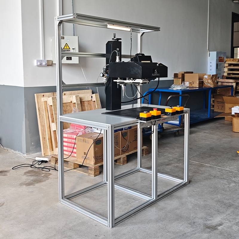 Large Format Inline Pneumatic Dot Peen Marking Machine