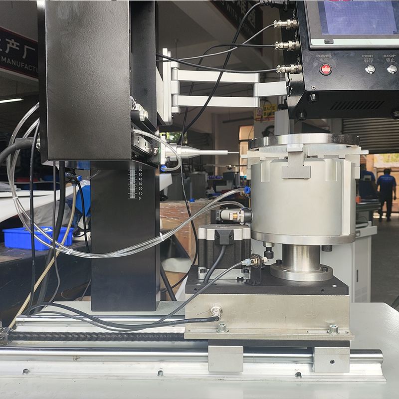 Automatic Moving Inline Vertical Rotary Dot Peen Marking Machine