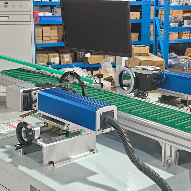 Visual Positioning Inline MOPA Fiber Laser Marker machine pic.