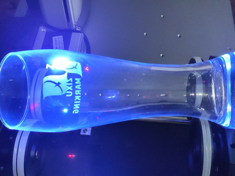 Glass laser marking pic.