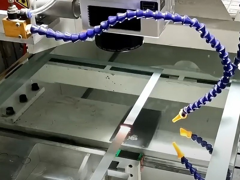 Smart mirror laser marking