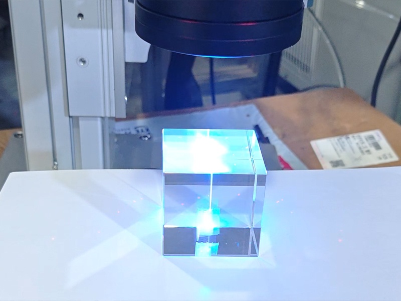 UV laser glass engraving