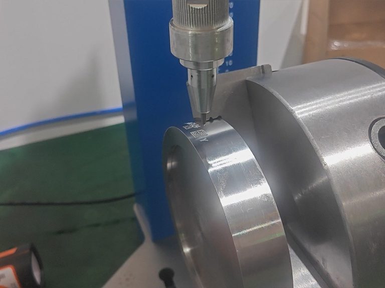 flange dot peen marking and on-site scanning