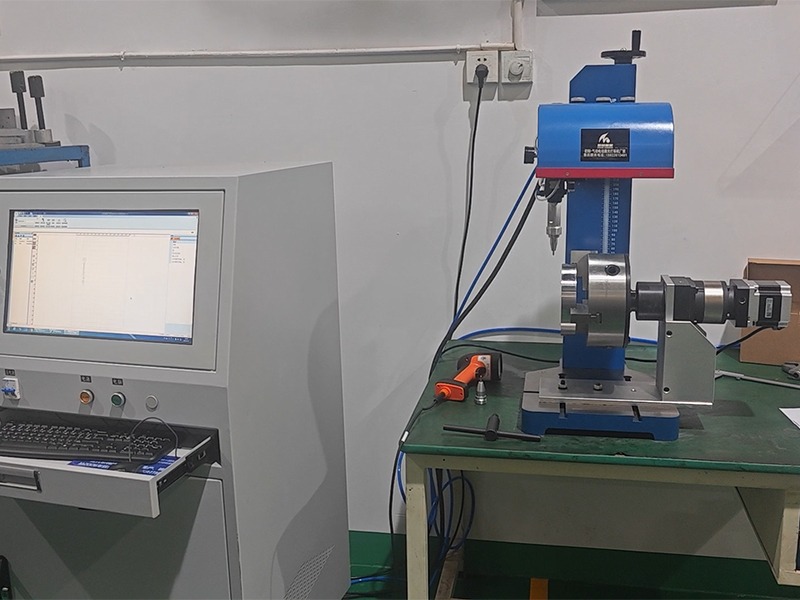 flange dot peen marking and on-site scanning machine