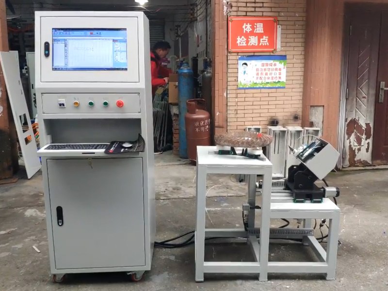 Split Gear Dot Peen Vertical Rotary Marking Machine