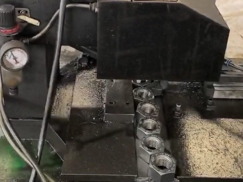 Automated Pneumatic Dot Peen Marking Machine On-Site Demonstration for Nuts and Studs image 1