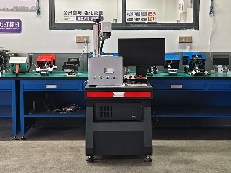 Customized Automatic Nameplate MOPA Fiber Laser Marking Machine Delivered for European LNG Equipment Supply image 2
