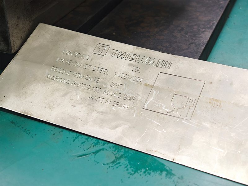 Thielmann Scribing Sample Test for Stainless Steel Products image 2