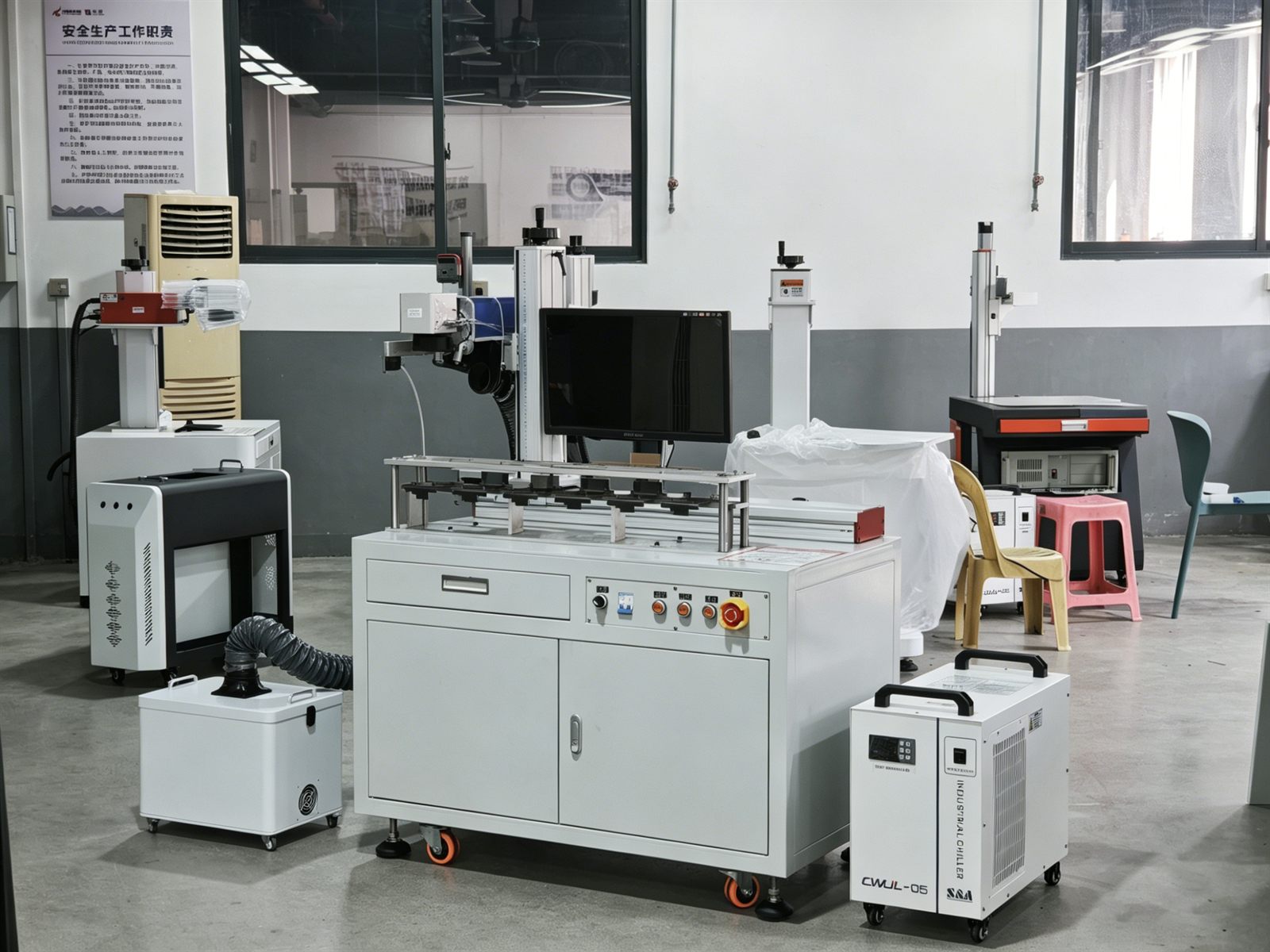 Finished smart cockpit laser marking system delivered by Chuke