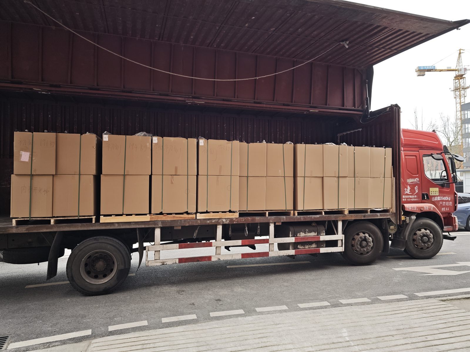 CNMarking laser components shipment to India partner pallet