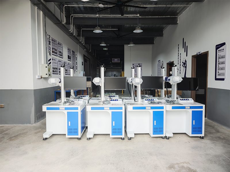 50W MOPA fiber laser marking machine for smartphone internal structural parts
