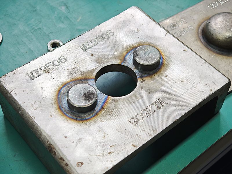 Pneumatic scribing machine testing