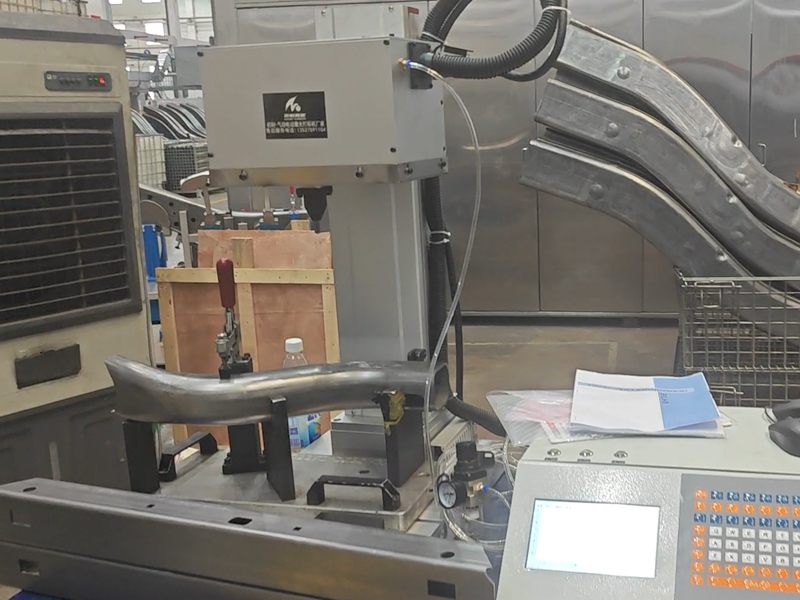 Scribing machine replacing SIC Marking at Anhui automotive chassis manufacturer