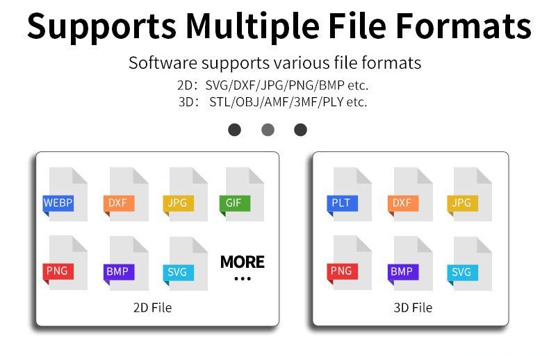 UV laser crystal engraving software support for 2D and 3D file formats