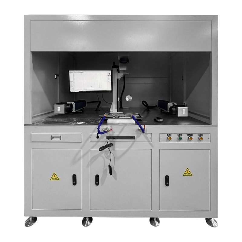 Semi-enclosed MOPA laser marking machine cabinet detail