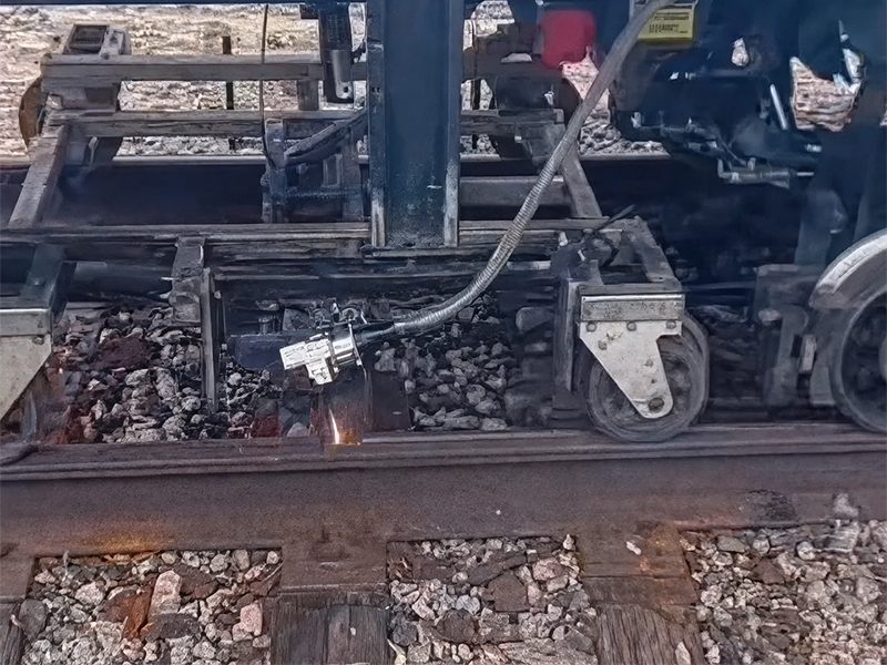 Rail laser maintenance process on track infrastructure