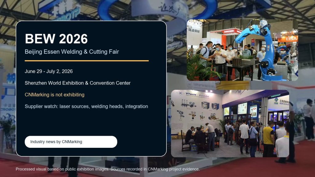 Processed exhibition visual for Beijing Essen Welding and Cutting Fair 2026 laser welding supply chain watch