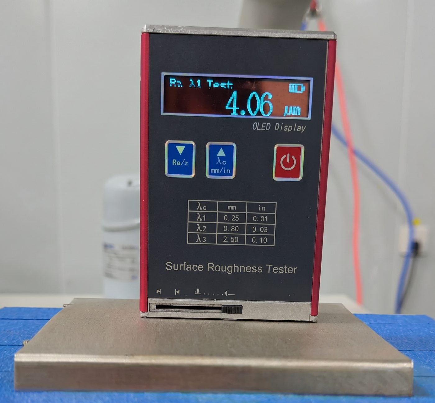 Industrial laser texturing application detail for metal surface preparation