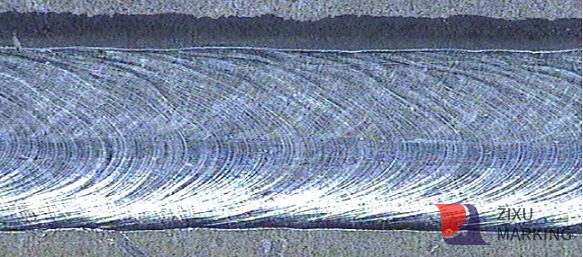 Cross section of continuous laser welding seam