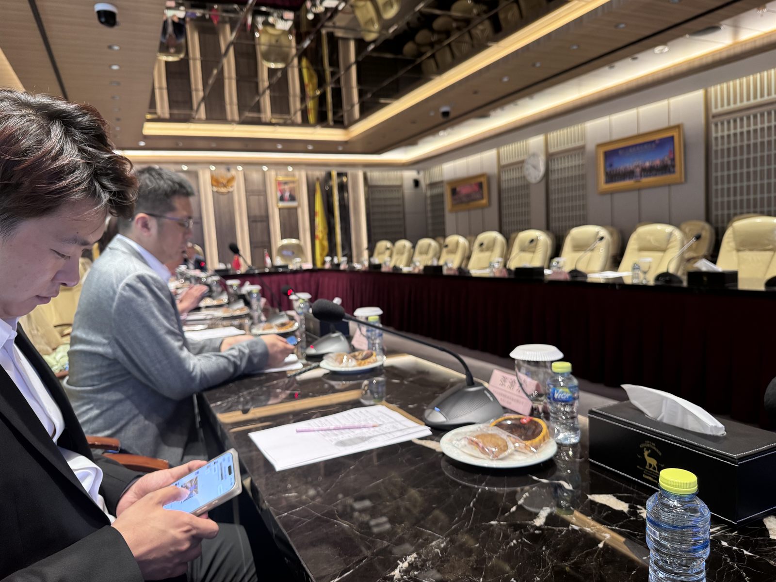 Zixu delegation discussing industrial marking applications in Jakarta