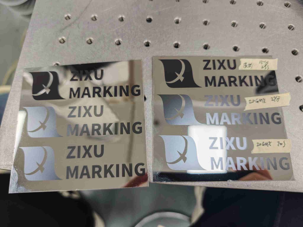 mopa laser marking sample